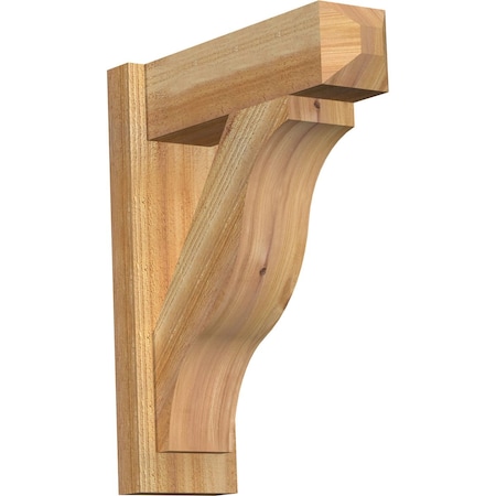 Ekena Millwork Funston Rough Sawn Craftsman Outlooker, Western Red Cedar, 6"W x 18"D x 22"H OUT06X18X22FST04RWR